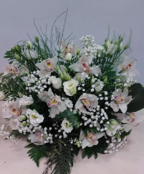 Centro de Flores Blancas para Regalar