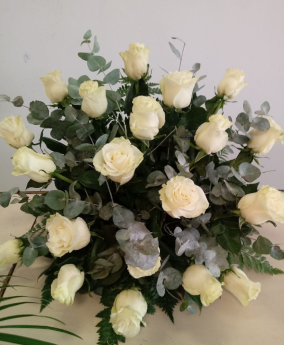 Centro de Rosas Blancas