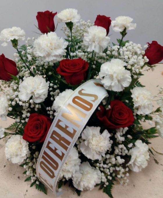 Corona Funeraria de Rosas para Difuntos